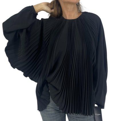 SAINT LAURENT Black Blouse