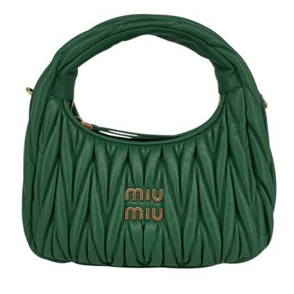 MIU MIU Top Handle Green Bag