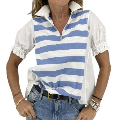 MONCLER Blue T-Shirt