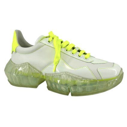 JIMMY CHOO White Neon Sneakers