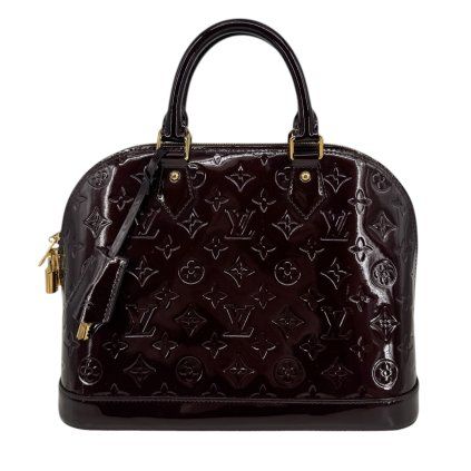 LOUIS VUITTON Alma PM Amarante Monogram Vernis Bag