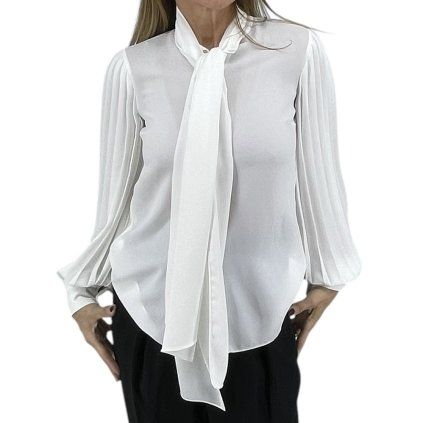 MICHAEL KORS Tie-neck Buttoned Blouse