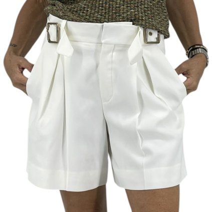 CHLOÉ White Belt Shorts