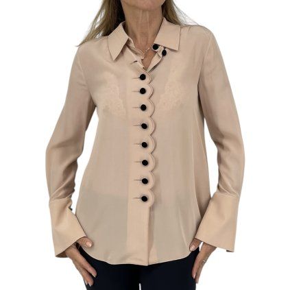 CHLOÉ Nude Silk Blouse