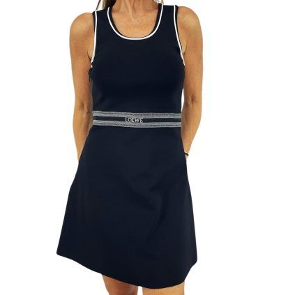 LOEWE Jacquard Sleeveless Short Dress