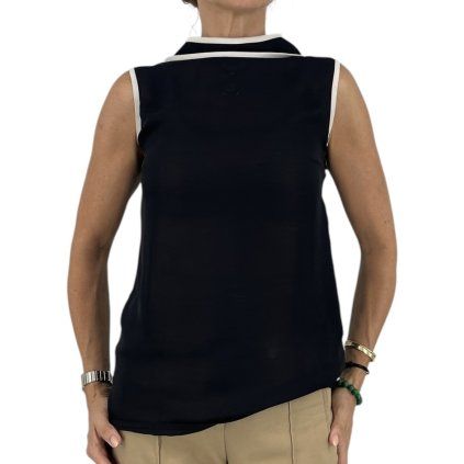 VALENTINO Black Sleeveless Top