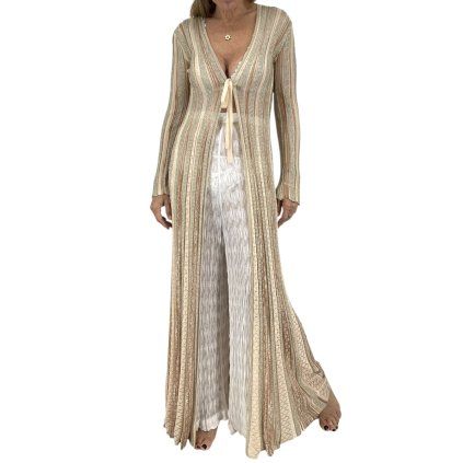 MISSONI Long Gold Cardigan