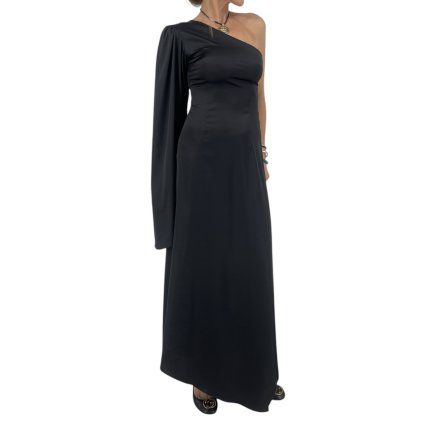 ANAMÉ. Black Long Dress