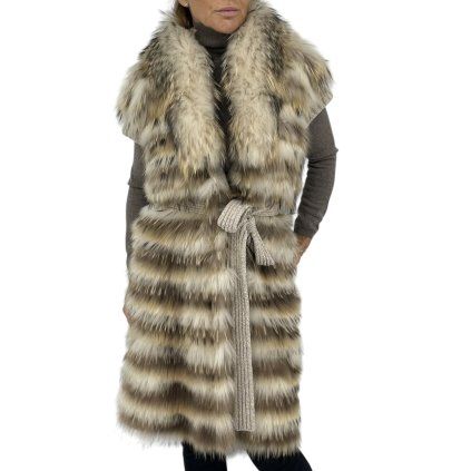 GIZIA Rakoon Fur Vest