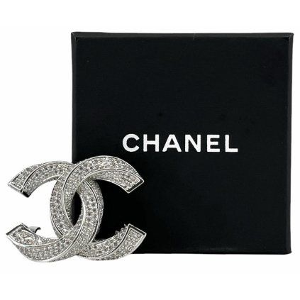 CHANEL Logo Brooch