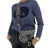 CHRISTIAN DIOR Mini Saddle Oblique Bag With Strap