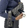 CHRISTIAN DIOR Mini Saddle Oblique Bag With Strap