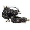 CHRISTIAN DIOR Mini Saddle Oblique Bag With Strap