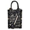 CHRISTIAN DIOR Mini Book Tote Blue And White Bag