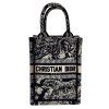CHRISTIAN DIOR Mini Book Tote Blue And White Bag