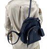 PRADA Diagramme Small Blue Backpack