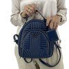 PRADA Diagramme Small Blue Backpack