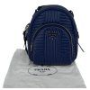PRADA Diagramme Small Blue Backpack