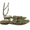 ALBERTA FERRETTI Gold Sandals