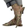 ALBERTA FERRETTI Gold Sandals