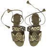 ALBERTA FERRETTI Gold Sandals