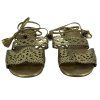 ALBERTA FERRETTI Gold Sandals