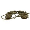 ALBERTA FERRETTI Gold Sandals