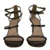 ALBERTA FERRETTI Metallic Brown Heels