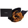 CHANEL Black Printed Silk Scarf