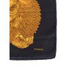 CHANEL Black Printed Silk Scarf