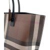 BURBERRY Brown Checked Tote Bag