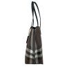 BURBERRY Brown Checked Tote Bag