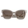 CHANEL Nude Sunglasses With Pearl Chain