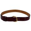 LOUIS VUITTON Monogram Vernis Burgundy Belt