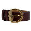 LOUIS VUITTON Monogram Vernis Burgundy Belt