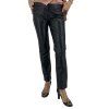 STEFANEL Black Leather Trousers