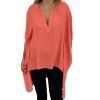 BCBG Coral Orange Blouse