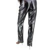 ALBERTA FERRETTI Metallic Silver Trousers