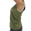 BALMAIN Khaki Logo Tank Top