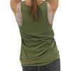 BALMAIN Khaki Logo Tank Top
