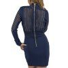 BALMAIN Dark Blue Mini Dress