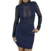 BALMAIN Dark Blue Mini Dress