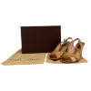 LOUIS VUITTON Monogram Vernis Beige Heels