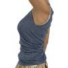 BRUNELLO CUCINELLI Metallic Blue Tank Top