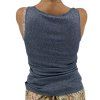BRUNELLO CUCINELLI Metallic Blue Tank Top