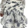 ZIMMERMANN White Floral Ruffled Skirt