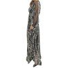 ALBERTA FERRETTI Black and Beige Silk Dress