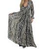 ALBERTA FERRETTI Black and Beige Silk Dress
