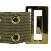 GUCCI Khaki Green Canvas Belt