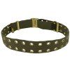 GUCCI Khaki Green Canvas Belt